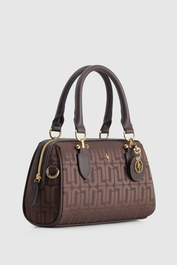 Logo Jacquard Barrel Bag