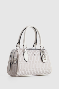 Logo Jacquard Barrel Bag