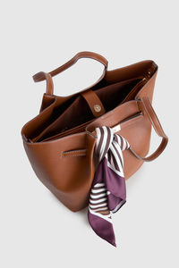 Lottie Belted Scarf Tote Bag