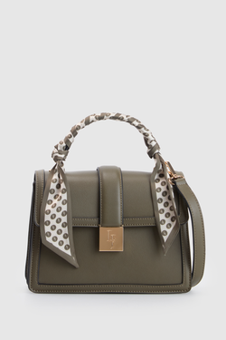Scarf Top Handle Bag