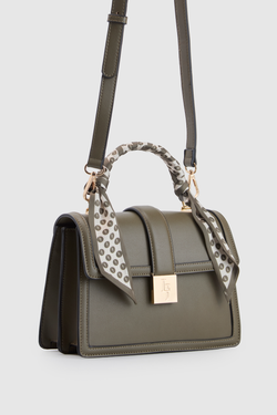 Scarf Top Handle Bag