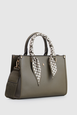 Small Tote Bag With Scarf