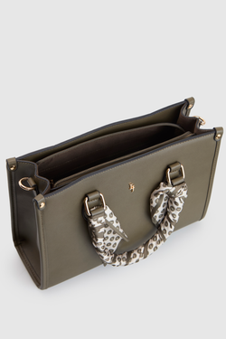 Small Tote Bag With Scarf