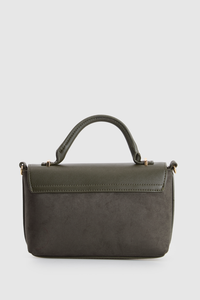 Lana Suede Top Handle Bag
