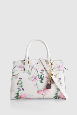 Iris Floral Tote Bag
