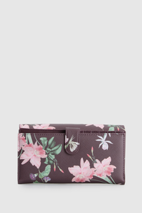 Iris Floral Large Wallet
