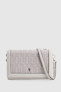 Jacquard Flap Crossbody Bag