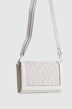 Jacquard Flap Crossbody Bag