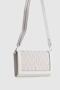 Jacquard Flap Crossbody Bag