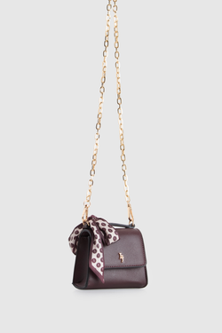 Micro Scarf Top Handle Bag
