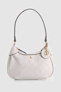 Logo Embossed Shoulder Bag