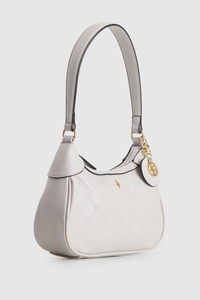 Logo Embossed Shoulder Bag