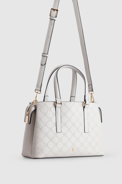 Logo Embossed Tote Bag