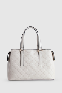 Logo Embossed Tote Bag