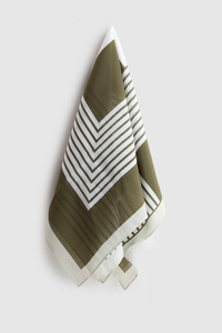 Silk Scarf Geometric Print