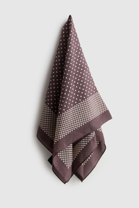 Silk Scarf Polka Dot Print