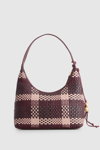 Nina Leather Weave Hobo Bag