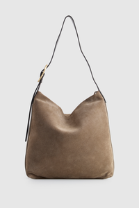 Malia Leather Suede Hobo Bag