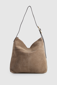 Malia Leather Suede Hobo Bag