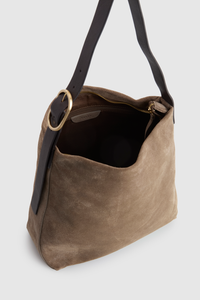 Malia Leather Suede Hobo Bag