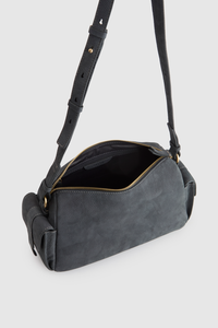 Narda Leather Pocket Crossbody Bag