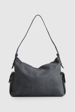 Narda Leather Pocket Hobo Bag