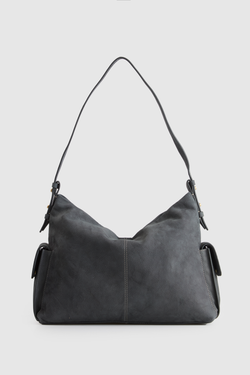 Narda Leather Pocket Hobo Bag