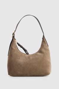Malia Leather Suede Hobo Bag