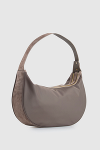 Noemie Leather Trim Shoulder Bag