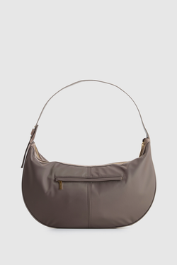 Noemie Leather Trim Shoulder Bag
