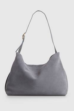 Cecily Leather Buckle Hobo Bag