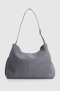 Cecily Leather Buckle Hobo Bag