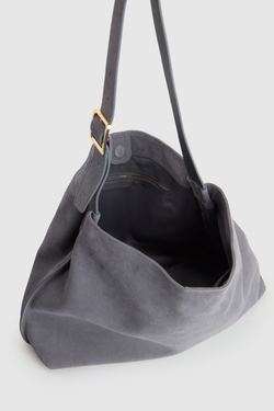 Cecily Leather Buckle Hobo Bag