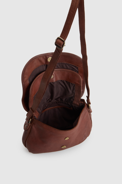 Ari Leather Flap Crossbody Bag