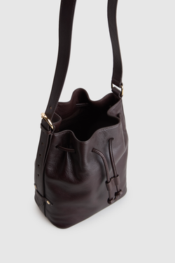 Kimmy Leather Bucket Bag