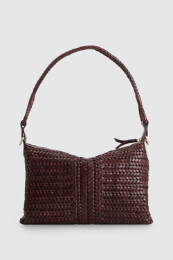Allegra Leather Weave Shoulder Bag