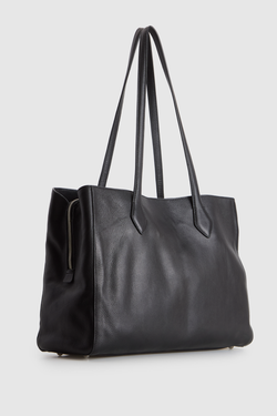 Lenora Leather Work Tote Bag