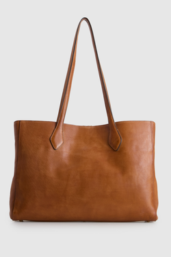 Lenora Leather Work Tote Bag