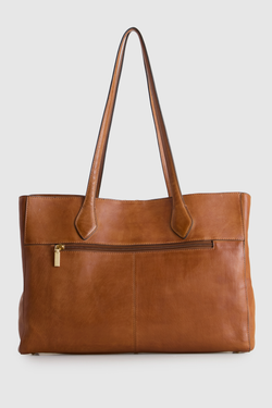 Lenora Leather Work Tote Bag