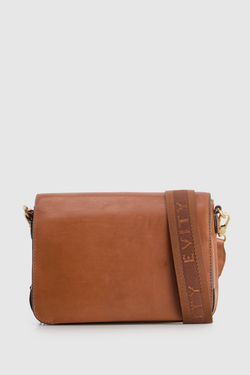Lenora Leather Flap Crossbody Bag
