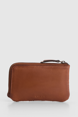 Lina Leather Weave Coin Purse