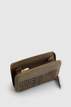 Allegra Leather Medium Zip Wallet