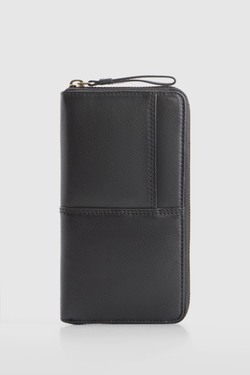 Rumi Leather Zip Large Wallet