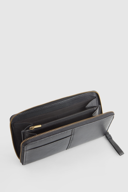 Rumi Leather Zip Large Wallet