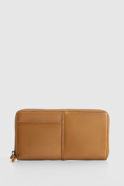Rumi Leather Zip Large Wallet