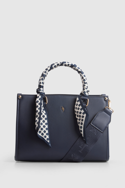 Small Tote Bag With Scarf