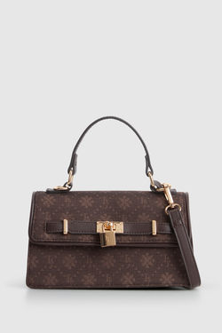 Jacquard Top Handle Bag
