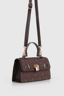 Jacquard Top Handle Bag