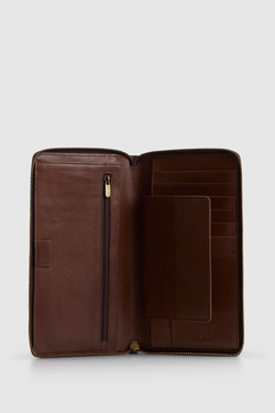 RFID Fred Leather Travel Wallet