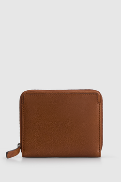 RFID Adam Leather Zip Wallet
